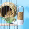 Bird Water Feeder Automatic Drinking Fountain Transparent Container Pet Parrot Hanging Food Dispenser Bird Supplies 4