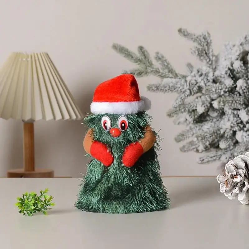 G99C Dancing Christmas Tree With Music Rotating Kids Toy Christmas Singing Electric Tree Prank prop