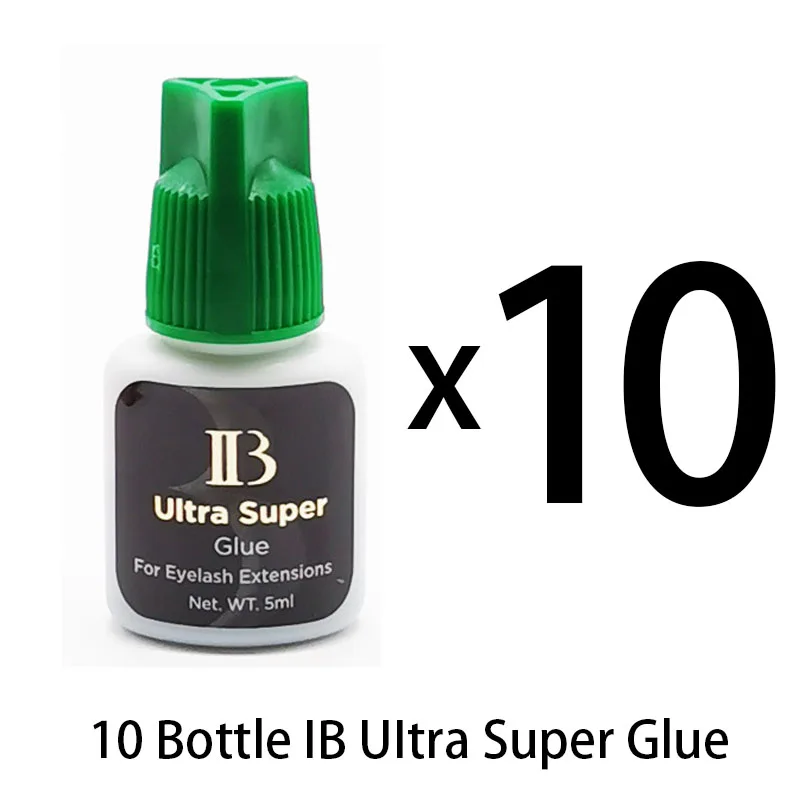 

10 Bottles IB Glue False Eyelashes IB Ultra Super Glue 5ml Glue Eyelash Extensions Korean Lash Glue Quick Drying Eyelash Glue
