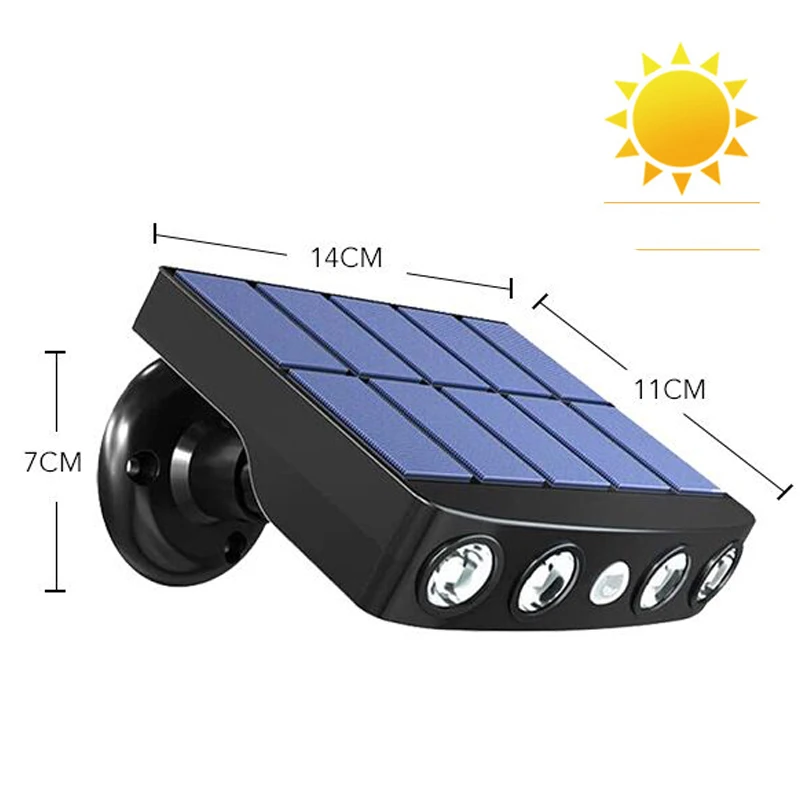 Solar Wall Light Outdoor LED Street Lamps with Motion Sensor Waterproof Pathway Spotlight for Patio Yard Garden Solar Lamp solar pathway lights Solar Lamps