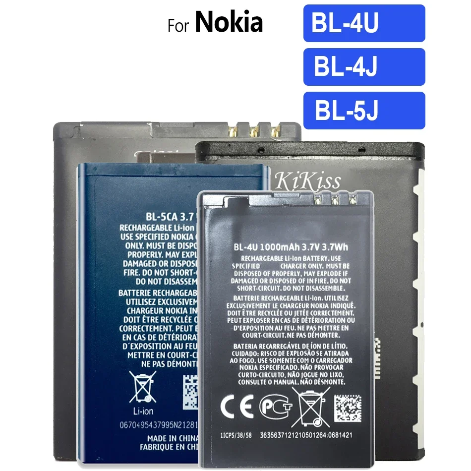 Bl-4U Bl-4J Bl-5J Batteria Per Nokia C6 620 C5-03 5250 5330 E75 5530 5730Xm 6212 E66 5800 5230 5228 C3 520 525 X6 200 201 302