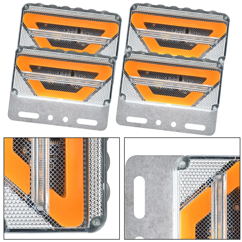 

4 шт., светодиодные габаритные огни для грузовиков, 24 В