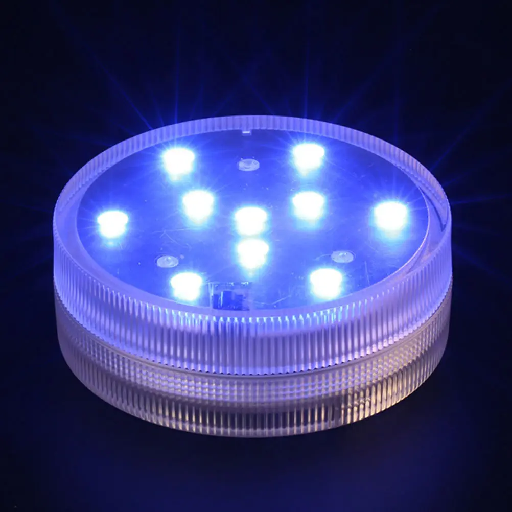원격 제어 수중 LED 조명 RGB 방수 배터리 구동 수중 조명 (어항, 연못, 수영장, 꽃병, 꽃꽂이용)