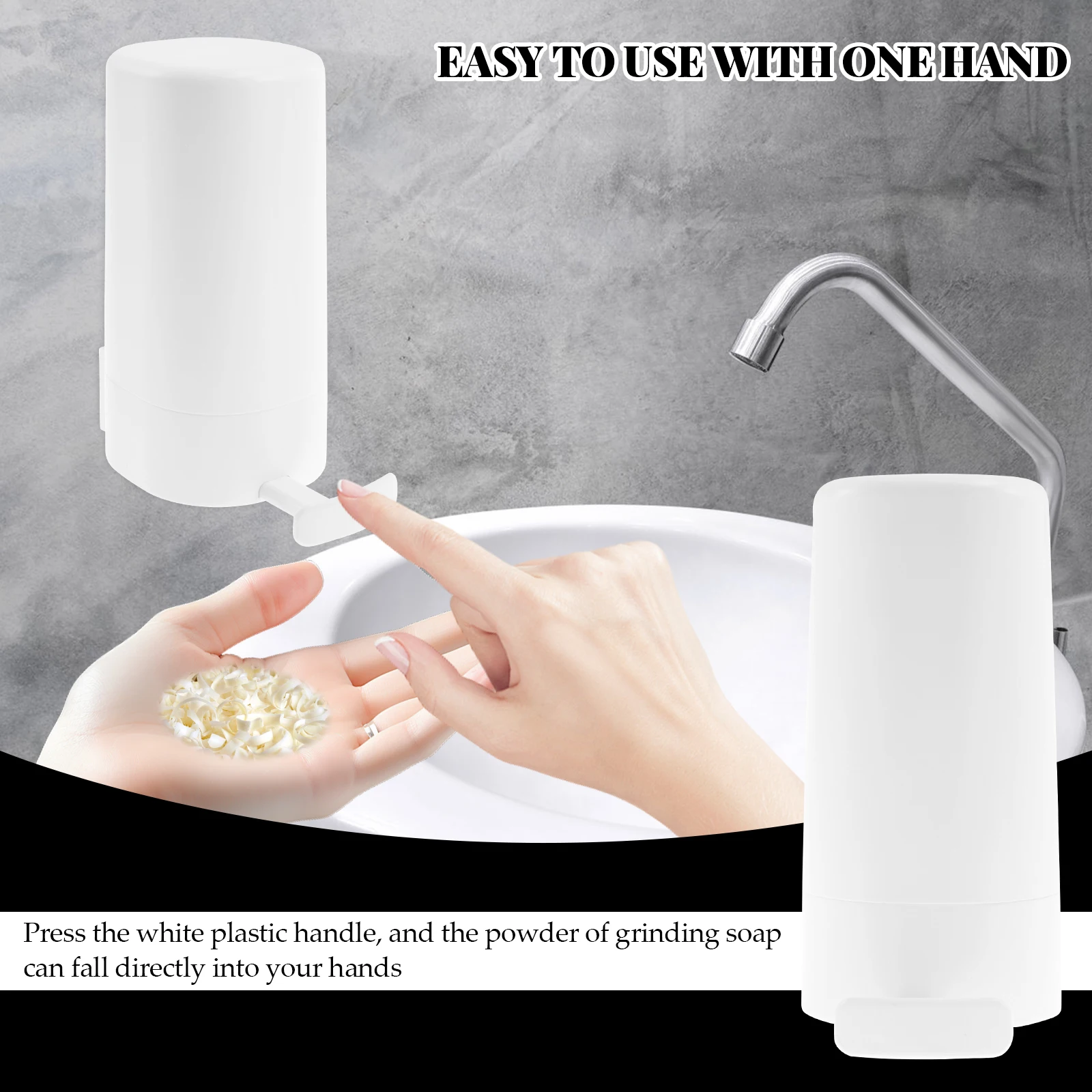 Wall Mounted Soap Dispenser Box Waterproof ABS