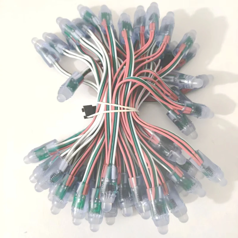 10/15CM DC5V 50PCS WS2811 IC LED Module Light 12MM Full Color Waterproof IP68 LED String For Festival Decorative Pixel Lamp