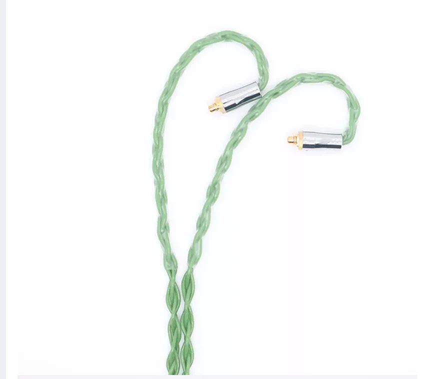 XINHS 8 Kerne 5N OCC Grün Grau Bonbonkabel 3,5/2,5/4,4 mm Stecker mit MMCX/0,78 mm/QDC/TFZ – Detail 5