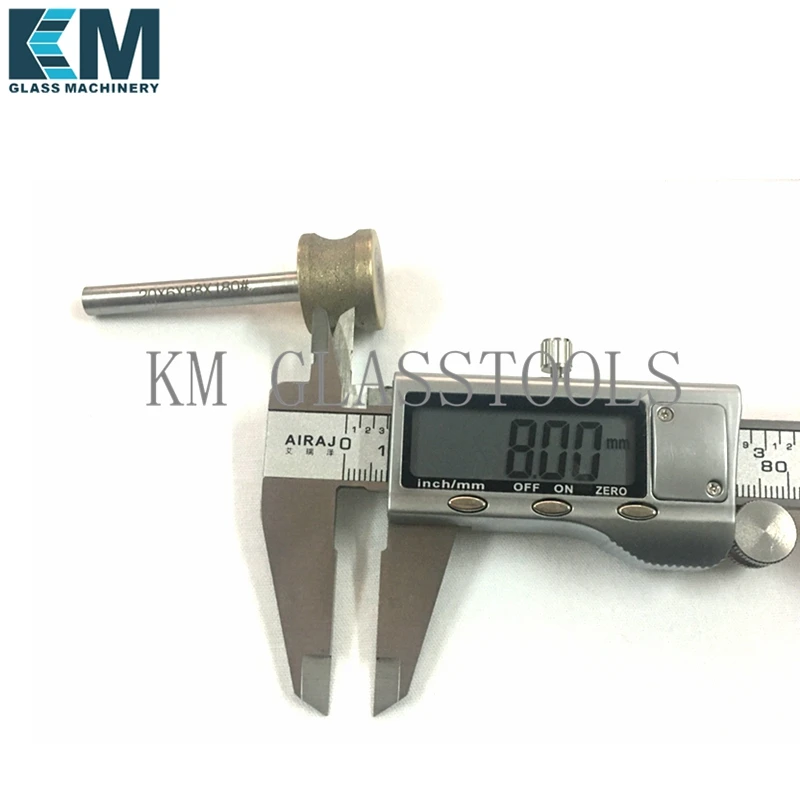 ! Diamond Grinding Head PE edge, Thickness 3mm~19mm For glass. Diameter 20mm, shank diameter 6mm.