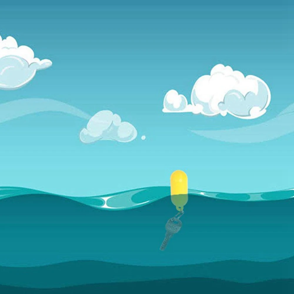 Ol-10 수영 래프팅 비치 플로팅 키체인 수영 보트 돛 키 플로팅 링 플로팅 폼 타원형 키체인