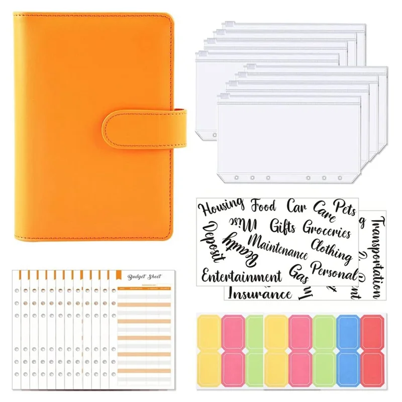 

Бюджетные конверты для денег, кошелек A6, набор для экономии денег, наполнение наличными, Бюджетный кошелек, органайзер для денег с бюджетным листом B