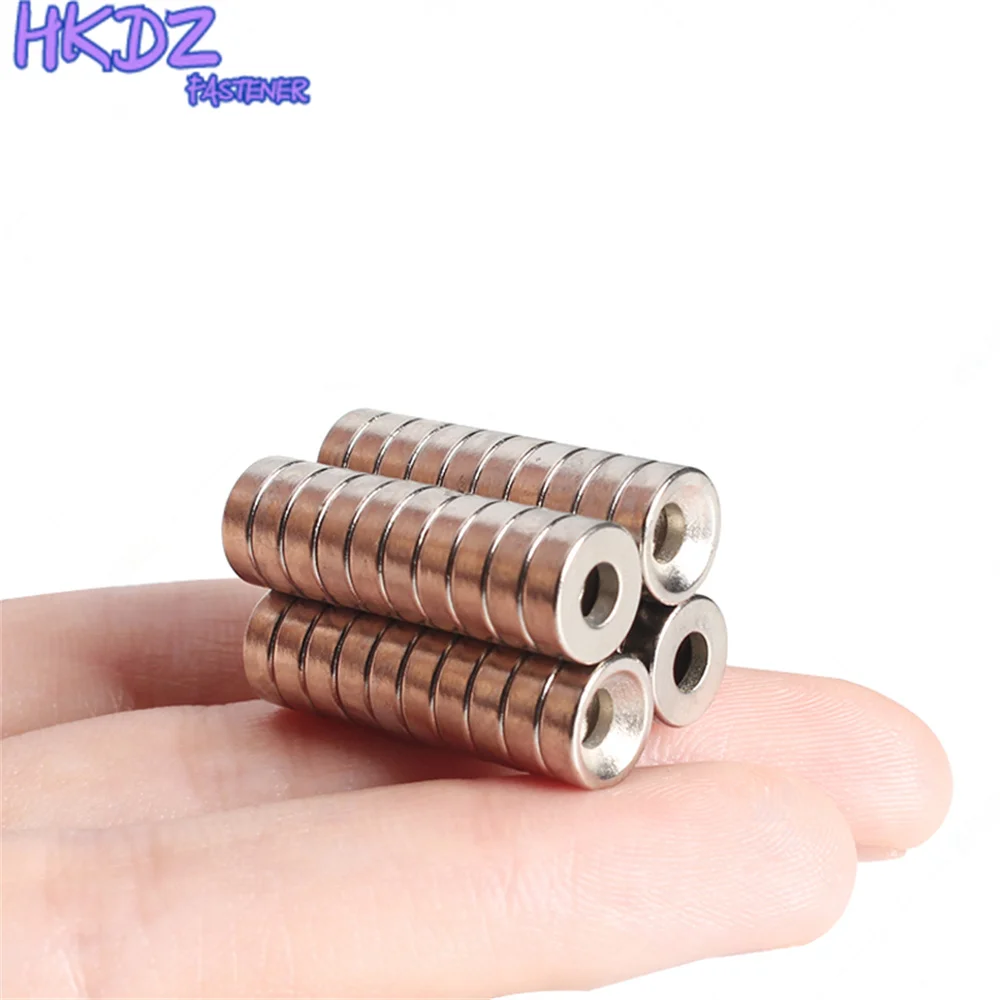 N35 Countersunk Round NdFeB Neodymium Magnet With Hole Powerful Rare Earth Permanent Magnets for DIY 3mm 4mm 5mm | Обустройство дома