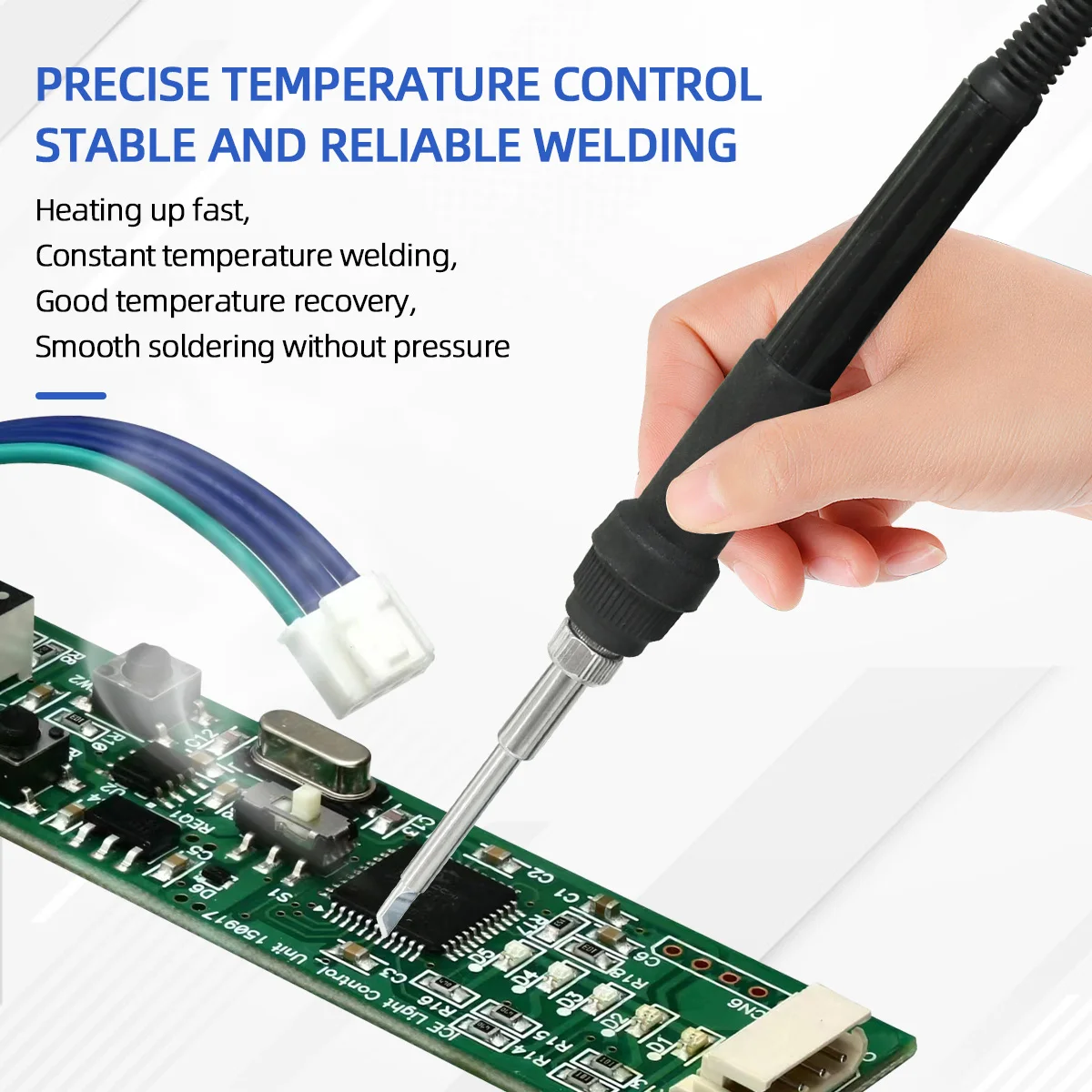 Digital T12 Soldering Iron Station Kit Temperature Controller Solder Welding Tool  200-450℃ 75W MAX 4