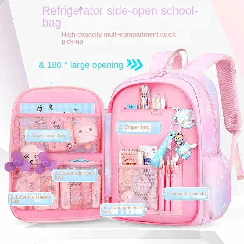 Waterproof Rainbow Schoolbag Student Girls Children's Princess