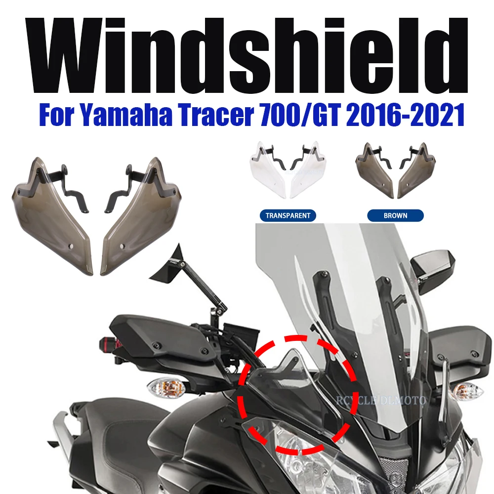 Motorcycle Windshield Front Panels Fit For Yamaha For Tracer 700/Gt Tracer700 Mt-07 Tracer Gt Window Deflector 2016-2021 2019