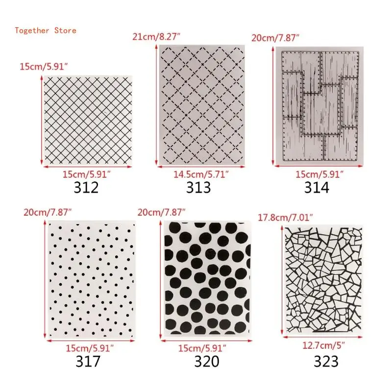 Dot Embossing Templates Heart Embossing Folder Stencil Card Making DIY Scrapbooking Album Paper Craft 6XDD