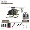 2024 Rc Era 1:28 C189 Bird Rc Helicopter Tusk Md500 Dual Brushless Simulation Model 6-Axis Gyro Simulation Model Toys 6