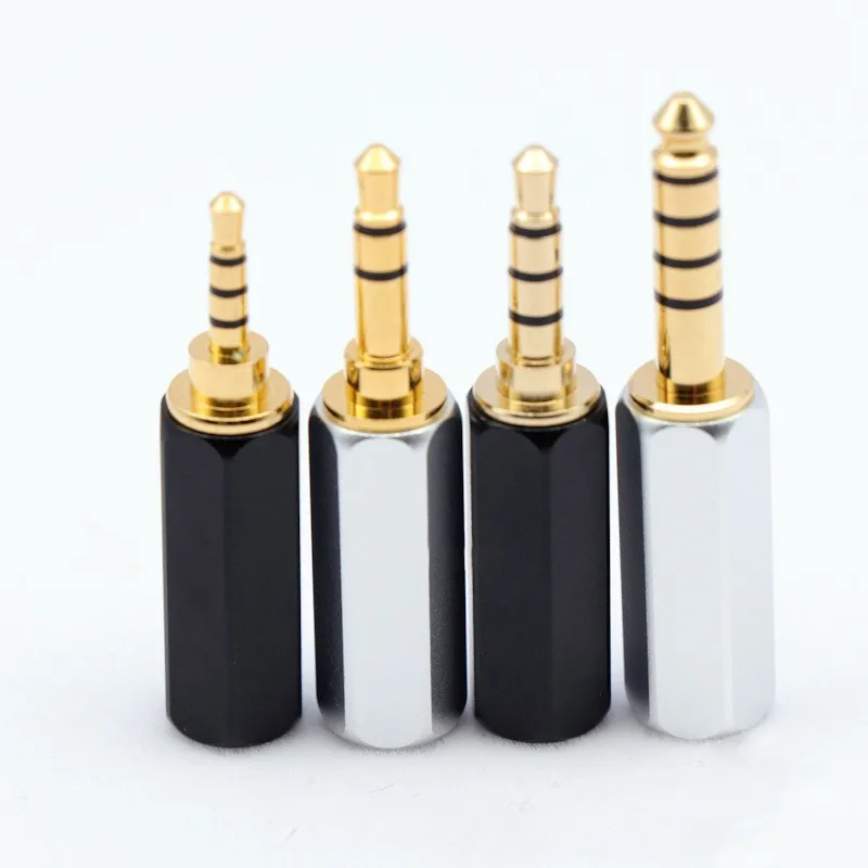 

2pcs Polygon shell 2.5mm balanced 3.5mm stereo plug 3.5mm balanced headphone 4.4mm balanced plug