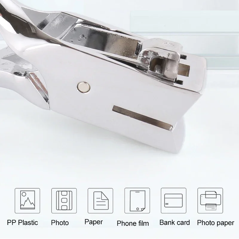 Badge ID Card Hole Puncher Oval Slot Punch Paper Cutter Planner Scrapbooking Tool Office Stationery School Supplies paper cutter,paper punch,hole punching tools,paper craft punch