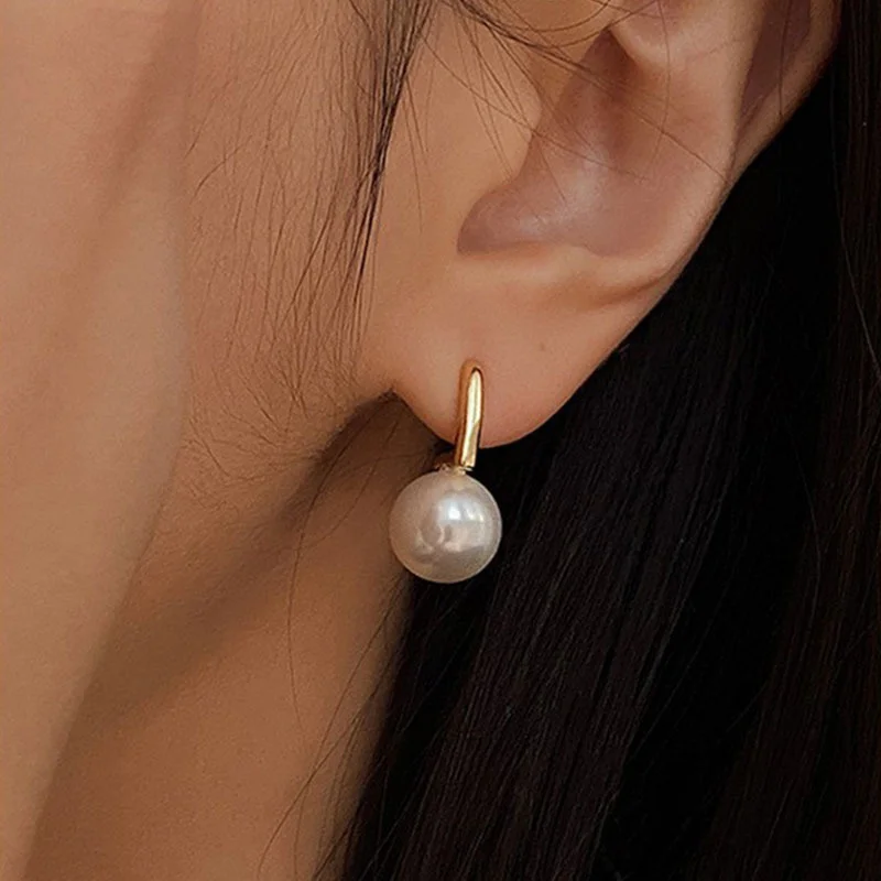 New French Exquisite Imitation Pearl Earrings for Women Fashion Temperament Dangle Earring Wedding Party Jewelry Accessories New French Exquisite Imitation Pearl Earrings for Women Fashion Temperament Dangle Earring Wedding Party Jewelry Accessories