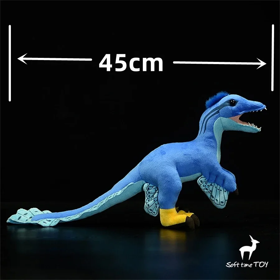 Microraptor High Fidelity Jurassic Dinosaur Plushie Rapator Plush Toys Lifelike Animals Simulation Stuffed Doll Kawai Toy Gift 2