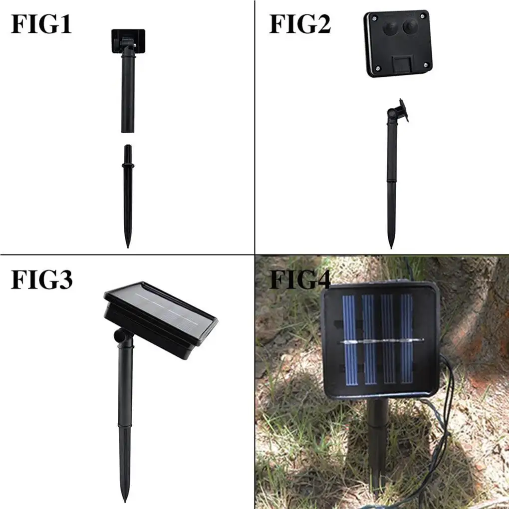 

20LED Fiber Optic Butterfly Lights Solar Power Animal Design String Light Decorative Lamp