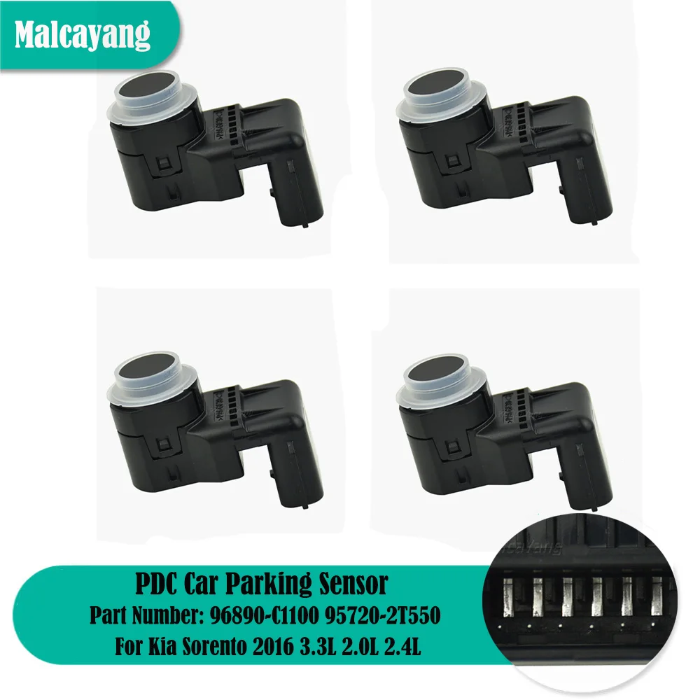 

High Performance 4PCS PDC Parking Sensor Reversing Radar For Kia Sorento 2016 3.3L 2.0L 2.4L 96890-C1100 95720-2T550