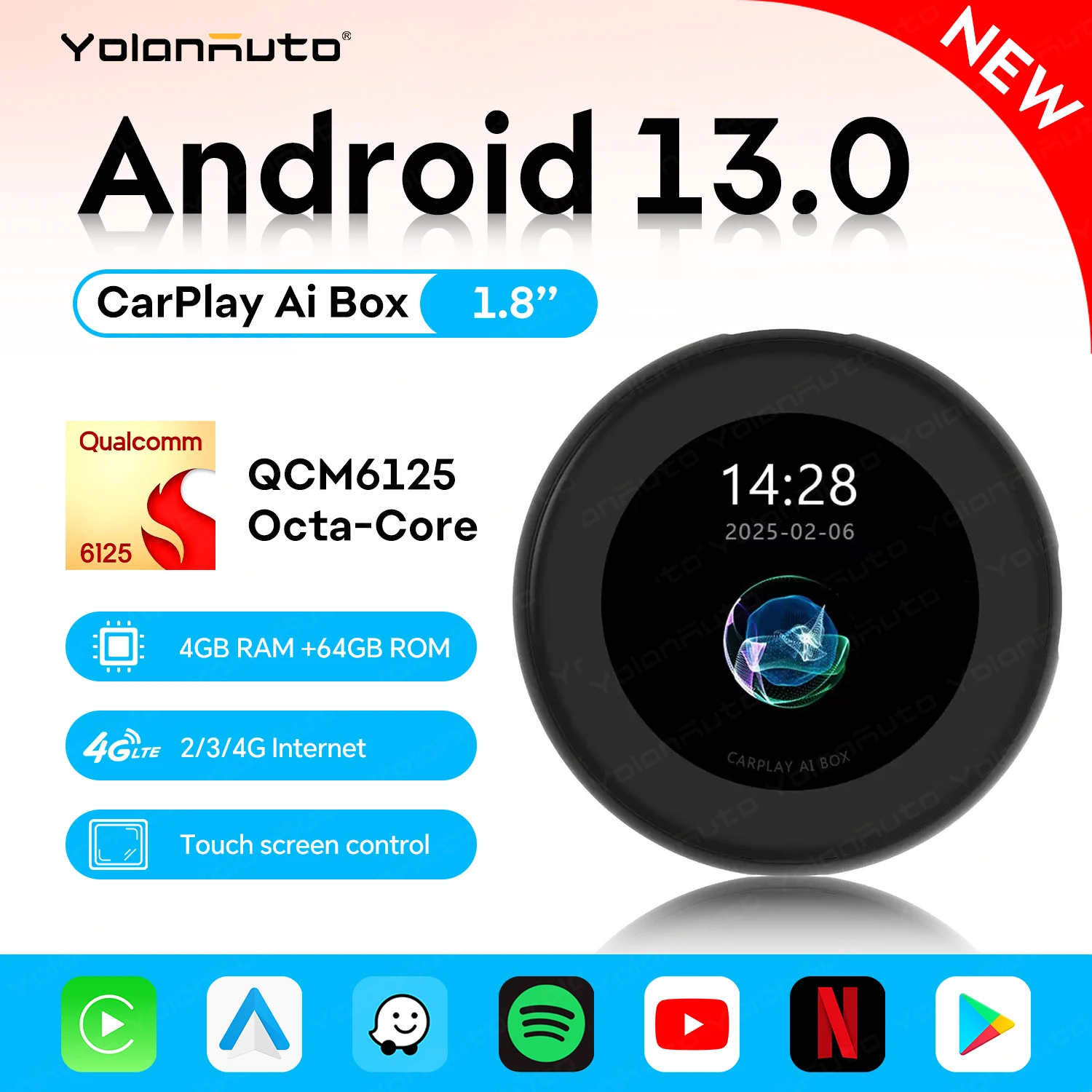 Yolanauto-Android Aiボックス,BMW車用,マルチメディアビデオ