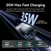 Vention 35W Mini Power Bank 10000mAh Fast Charging Portable Charger Powerbanks Built-in USB-C Cable for iPhone 16 Pro Max Huawei 5