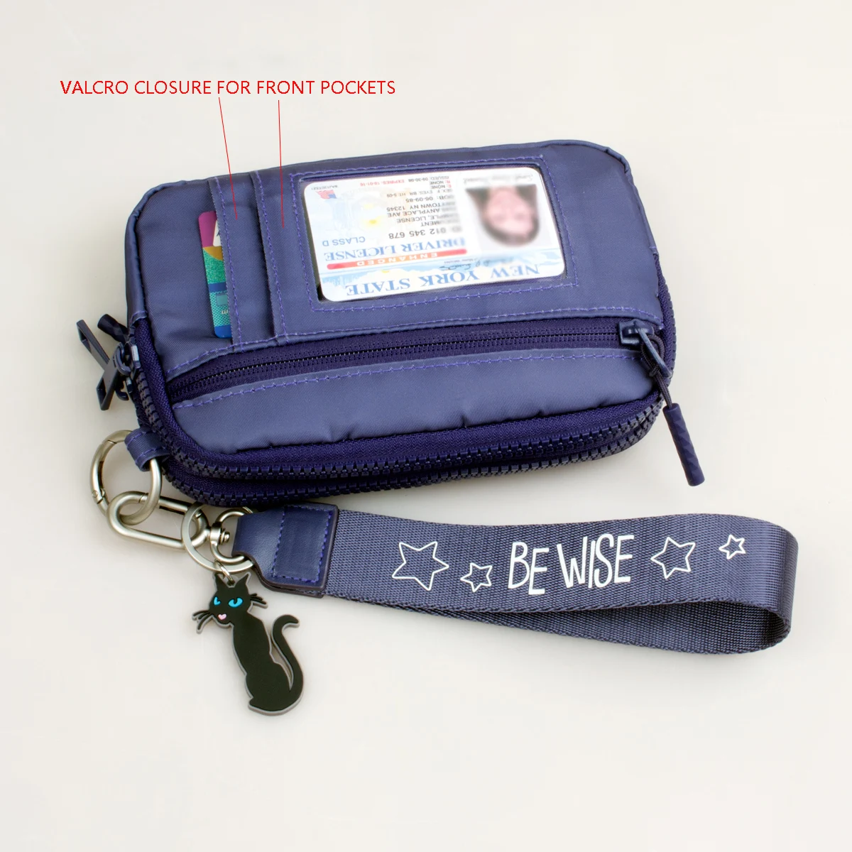 Fashion  Zipper Large Capacity Ladies Clutch Wallet Travel Portable Popular Zipper Coin Purse Phone Wallet