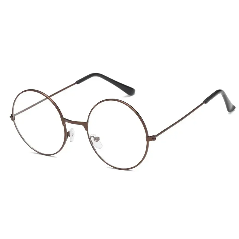 Cosplay Anime Glasses Cosplay Accessories Anime Frame Round Metal Flat Retro Art Glasses Adult Boy Clothing Props Gifts