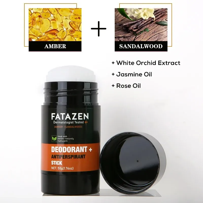 Deodorant Antiperspirant Stick Natural Amber Sandalwood Fragrance Sweat Odor Balm 50ml deodorizing stick deodorant stick