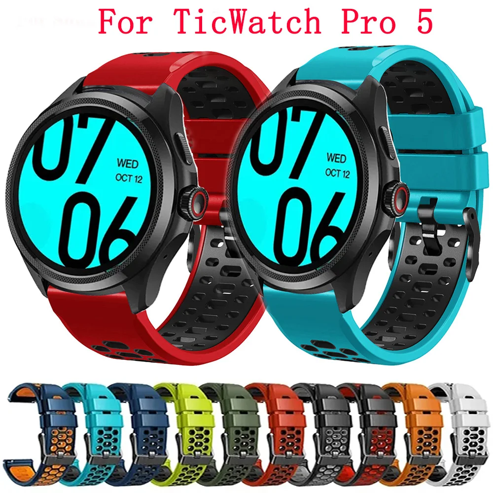 Replacement Bracelet For Ticwatch Pro 5 Strap Elastic Nylon Wristband For Ticwatch  Pro 5 Smart Watch