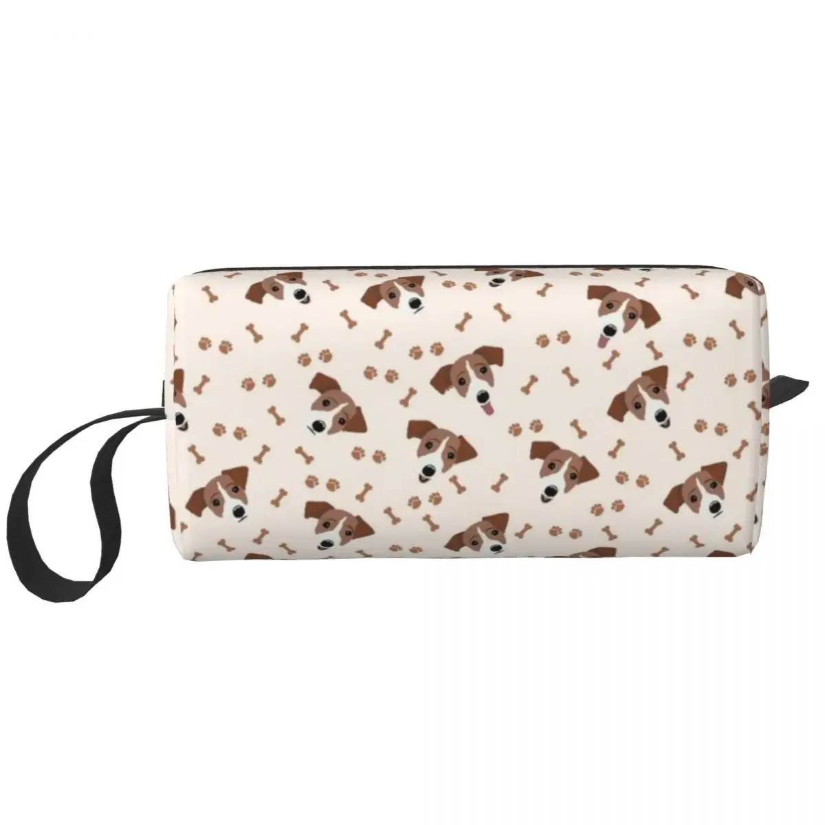 

Женская косметичка Джек Рассел терьер, дорожный органайзер для косметики в виде костей собаки, с рисунком животных