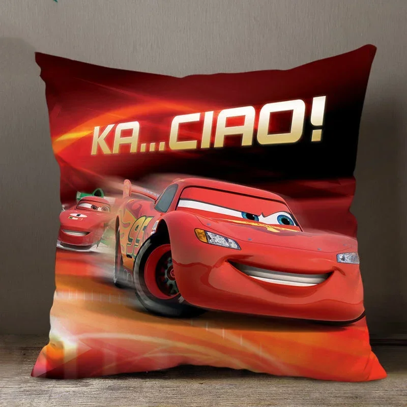 Cushion Cover Pillow Case Cover Disney Decorative Pillowcase Cushion Cover Car Lightning McQueen Sofia Princess Pillow Case 40x40cm 45x45cm