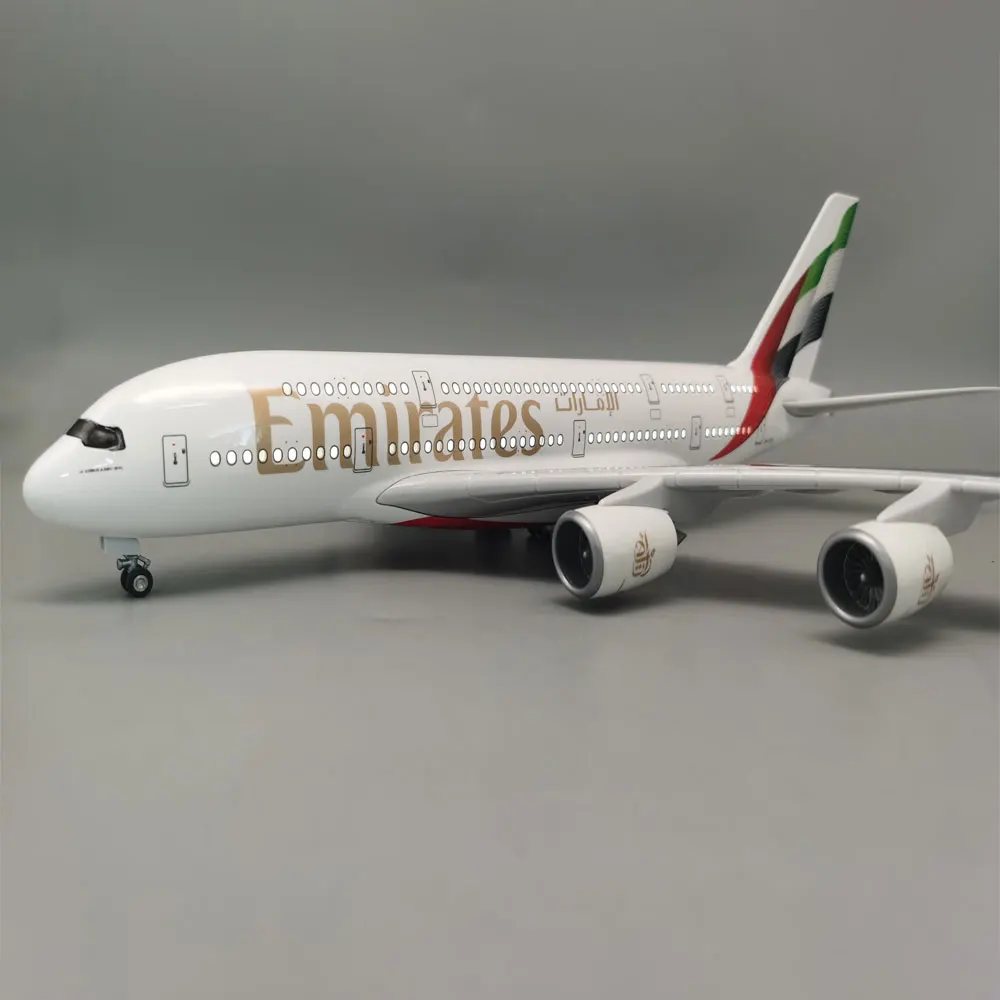 NEW 46CM 1/160 Scale A380 Emirates Diecast Model Airways Resin