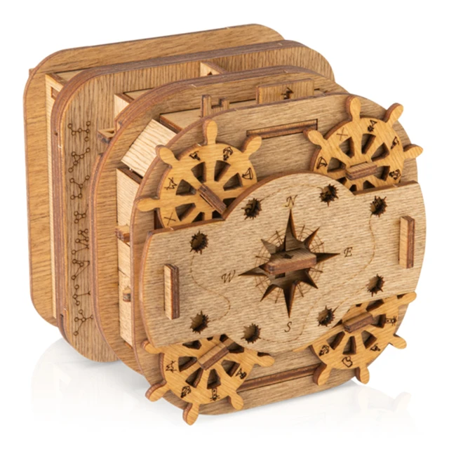 YESTARY 3D Wooden Puzzle Box Toys Brain Teaser Board Games High Difficulty Mysterious Box Jigsaw Puzzle