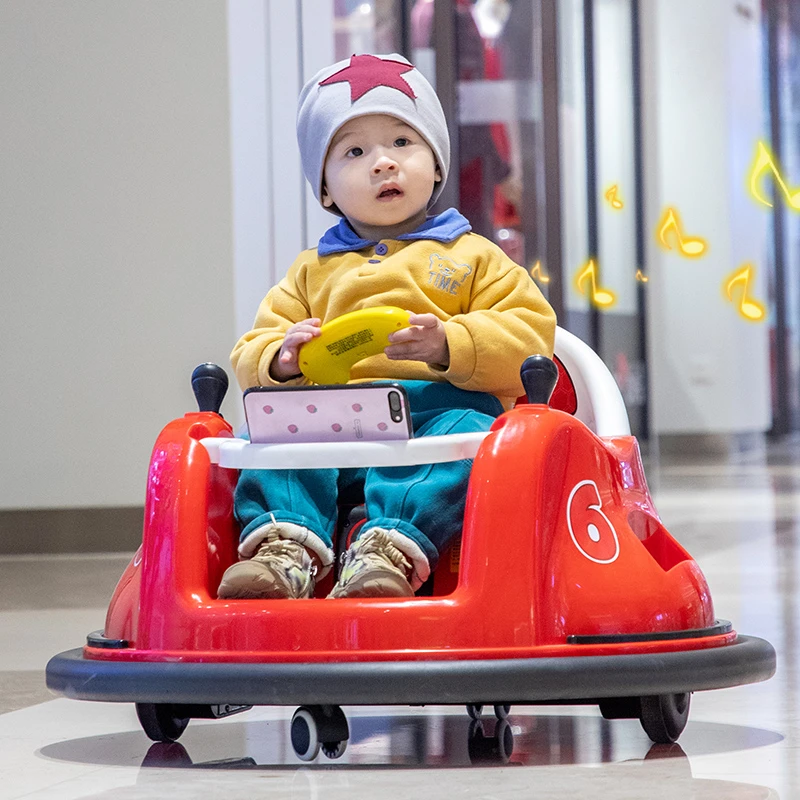 Voiture tamponneuse électrique pour enfants, poussette pour bébé, voiture  jouet à quatre roues avec télécommande, peut accueillir des personnes -  AliExpress