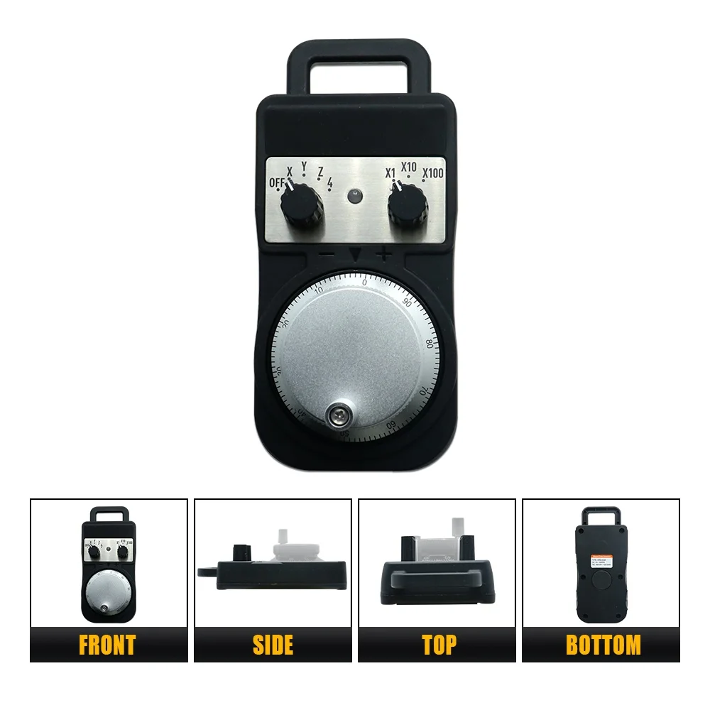 CNC Handwheel HLTNC 4/6 Axis MPG Handwheel 100PPR 5-24V Electronic Handheld Pulse Generator Without emergency stop For CNC Router Machine