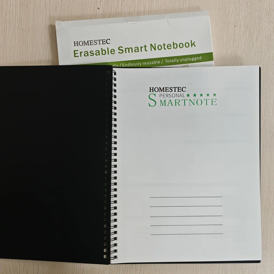 HOMESTEC A4 Reusable Erasable Notebook with Pen