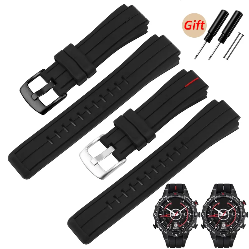 Pulsera De Silicona Suave Y Ajustable Para Relojes Timex Y Casio - Ideal Para Deporte - Compatible Con 16mm