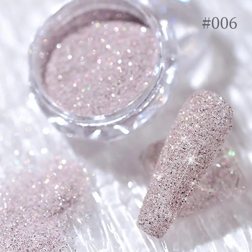 Practical Nail Powder Healthy Wide Application Natural Ingredient Iridescent Shiny Nail Art Powder