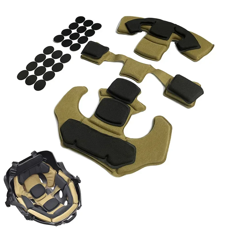 Doublure de casque en mousse à mémoire de forme, coussinets intérieurs, coussinets de remplacement pour casque Airsoft, MICH Team Wendy
