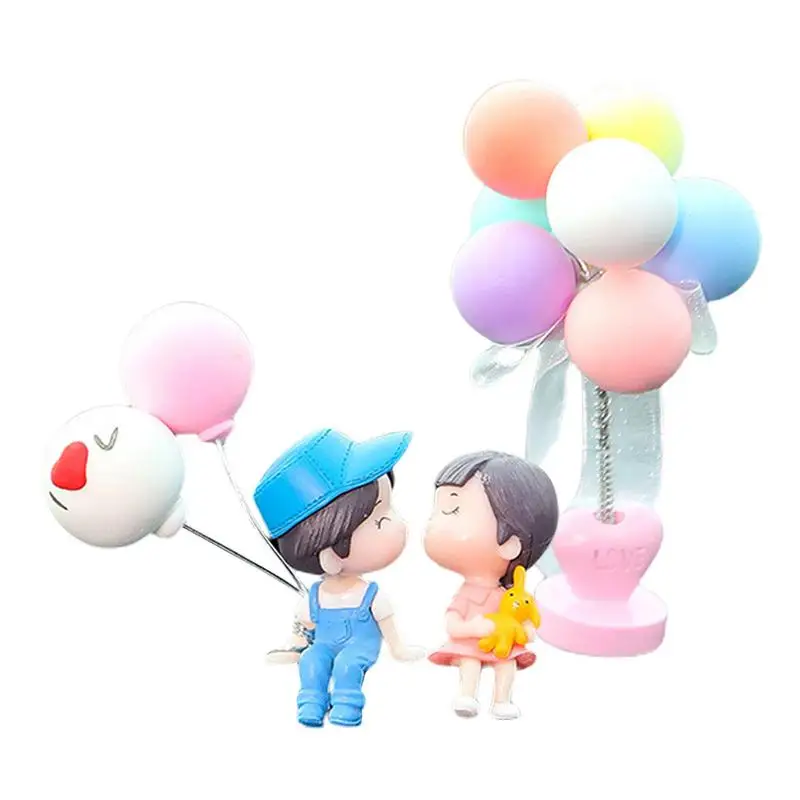 

Cute Car Decoration 2022 New Car Decoration Action Figure Figurines Balloon Ornament Auto Interior Dashboard Accessories For