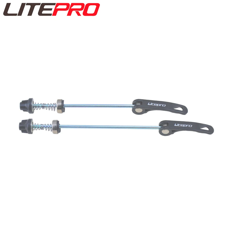 Litepro 접이식 자전거 바퀴 꼬치, 알루미늄 합금 퀵릴리즈 레버, MTB 산악 자전거 휠셋, QR 로드