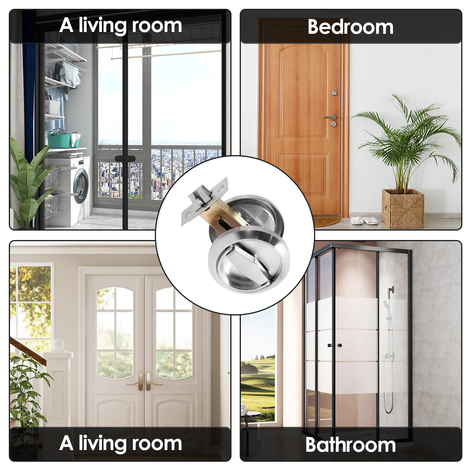 Maniglia Tatami Con Anello Incorporato - 4 Pezzi Per Armadi, Cassetti, Mobili, Colore Bianco - Foto 6