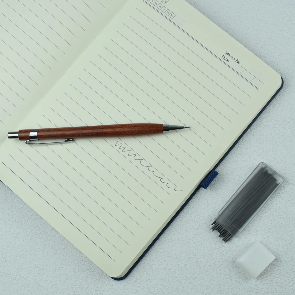 Wooden Mechanical Pencil with 0.5mm Lead - Smooth Writing for Office, School, Drawing & Sketching | Premium Chinese Stationery 3