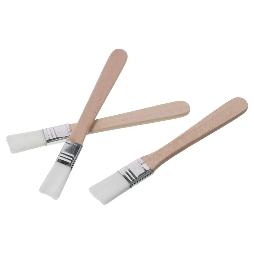 1/12Pcs Nylon Paint Brush Durable 0.5 inch Painting Tool Door Cabinets Furniture Fences Bent Head Wood Handle