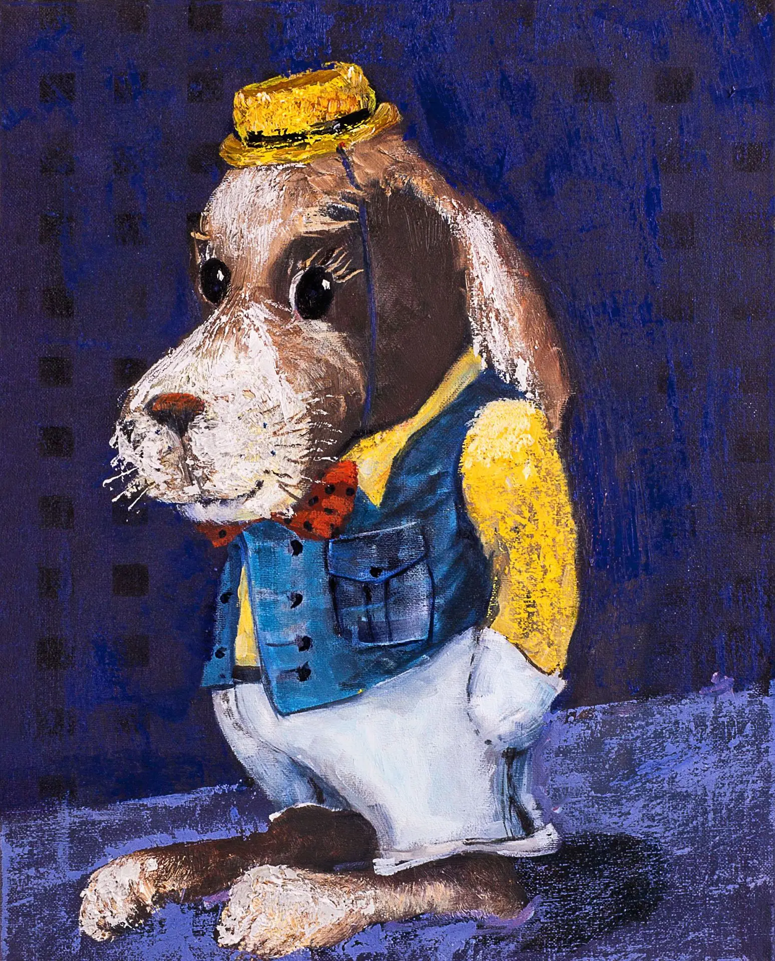 110 Oil painting dog