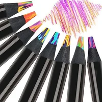 8Pcs Rainbow Pencils, Colored Pencils for Adults, 8 Colors Multicolored Pencils for Art Supplies Drawing, Coloring, Sketching 1
