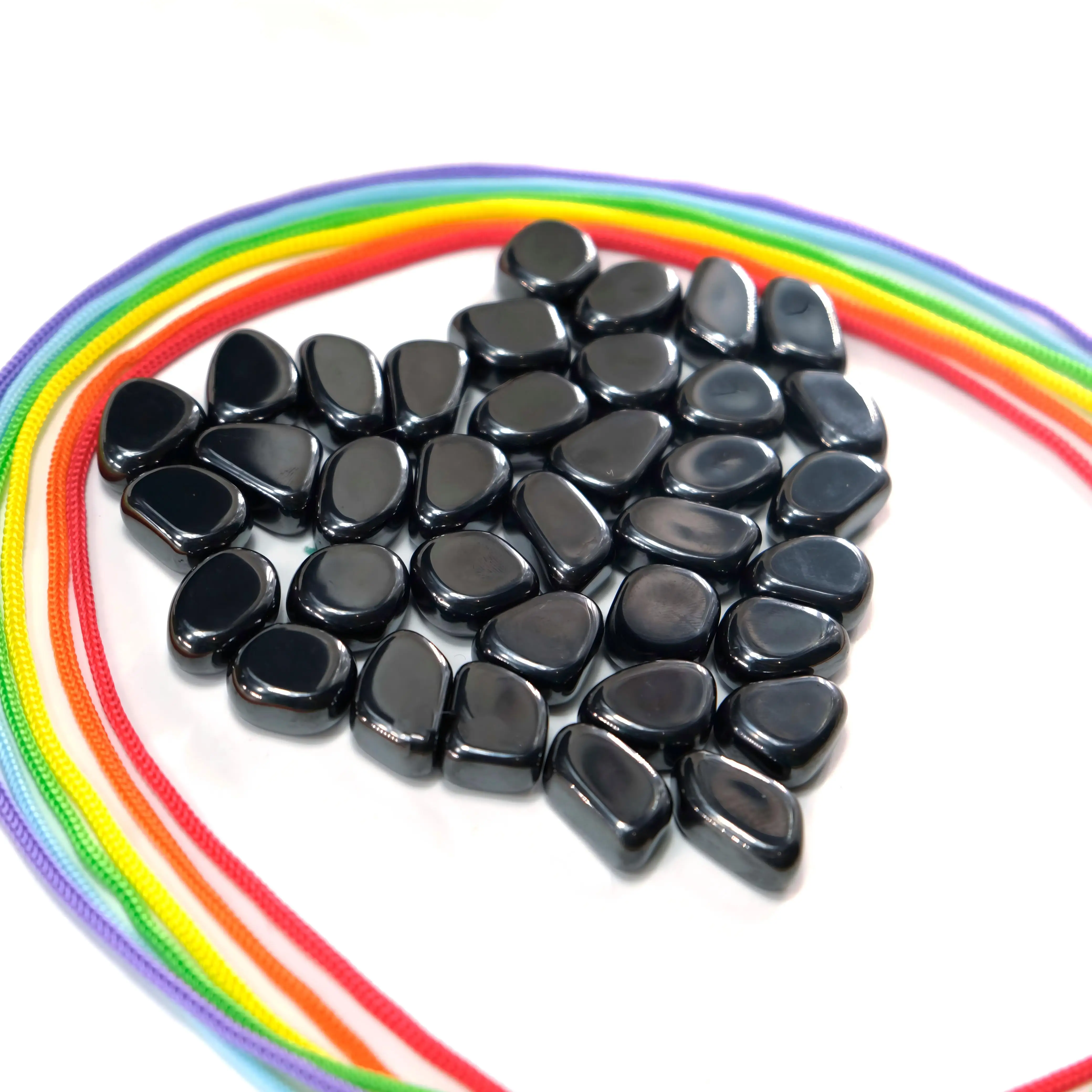 Magnet Set 18PCS/27PCS/36PCS/45PCS Black Magnet Multicolor Rope Irregular Polished Lodestone DIY Metal Photo Wall Family Fridge Magnets