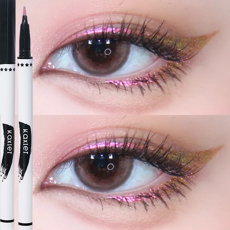 

Pink Diamond Glitter Eyeliner Pencil Waterproof Lasting Shiny Lying Silkworm Pen Sequins Eyeliner Eyeshadow Eyes Makeup Cosmetic